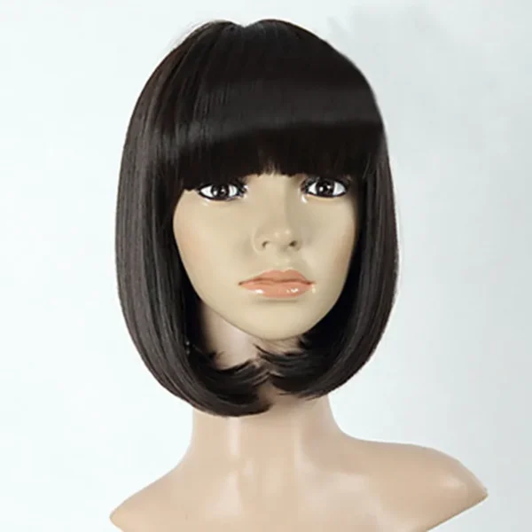 Perucas curta de cabelo sintético, Hairjoy, fibra resistente ao calor, branco puro, traje de festa - Image 17
