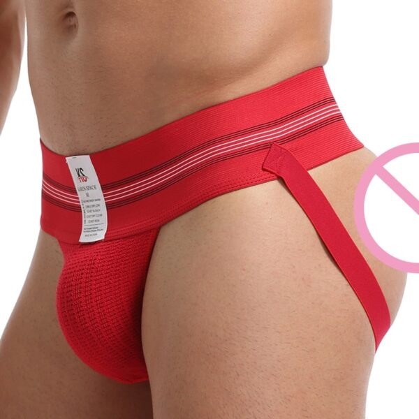 Cuecas masculina Jockstrap gay, cueca tipo fio dental de algodão, sexy para homens, roupa íntima aberta, tanga g de algodão - Image 2