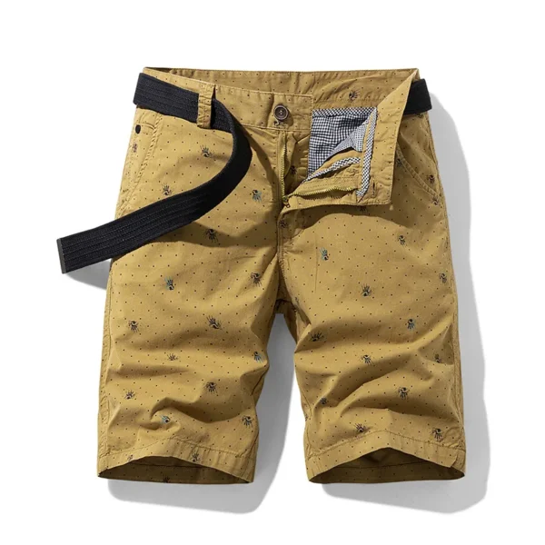Bermudas masculina de algodão, estampada, calças casuais, jeans da moda Bermuda, calças de praia, roupas de verão, novo, 2023 - Image 23