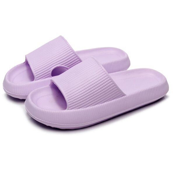 Chinelos unissex Grossa Plataforma Nuvem, Banheiro Interior Slides Macio EVA Anti-Slip Home Floor Slides  Verão sapatos. - Image 19
