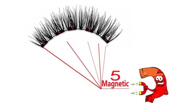 Cílios magnéticos naturais com imã, Mb3k 5,  3d artesanal 8 pçs magnético cílios conjunto pinça vison, olho cílios falso. - Image 8