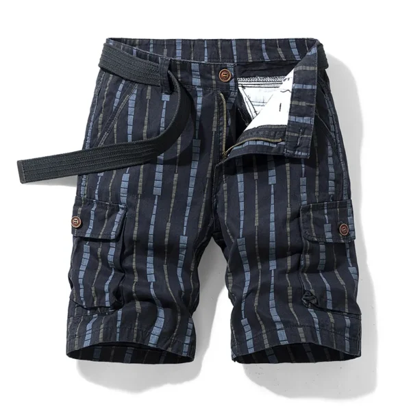 Bermudas masculina de algodão, estampada, calças casuais, jeans da moda Bermuda, calças de praia, roupas de verão, novo, 2023 - Image 18