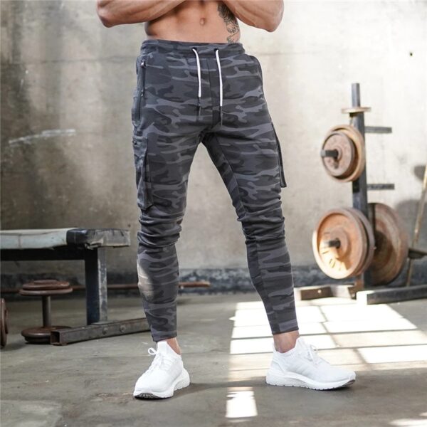 Calças masculina de moletom skinny, calças esportivas, corredor de treinamento, treino de ginástica, novo, 2023 - Image 6