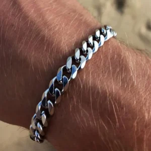Pulseiras masculina, aço inoxidável, nova moda cubana, clássico 3/5/7mm largura, corrente pulseira, presente