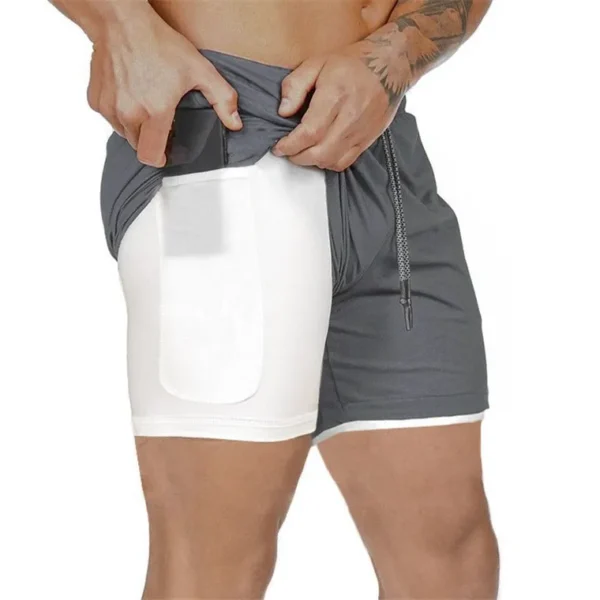 Shorts masculino de secagem rápida, natação, roupa de banho, maiô, calções de banho, praia, ginástica, boxer surf, bolso, verão - Image 13