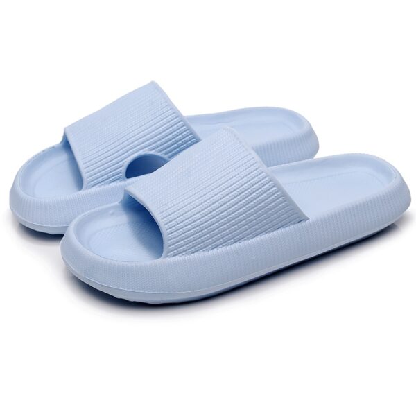 Chinelos unissex Grossa Plataforma Nuvem, Banheiro Interior Slides Macio EVA Anti-Slip Home Floor Slides  Verão sapatos. - Image 7