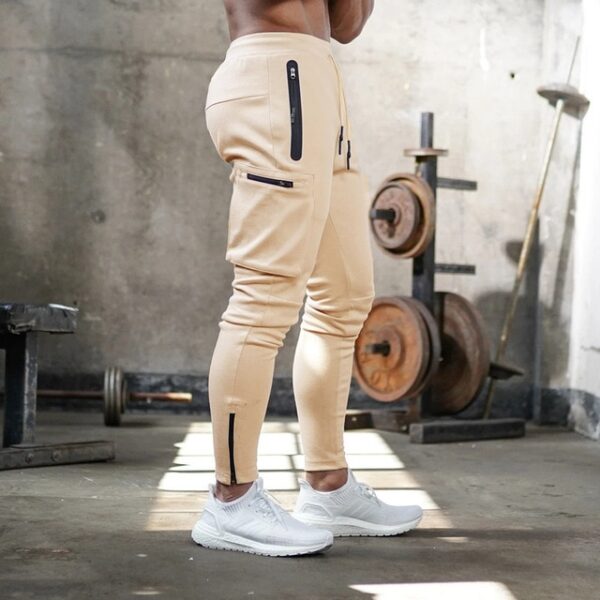Calças masculina de moletom skinny, calças esportivas, corredor de treinamento, treino de ginástica, novo, 2023 - Image 5