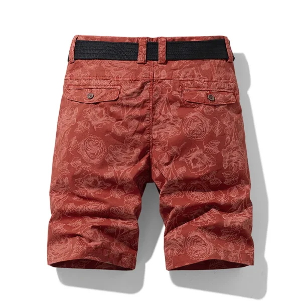 Bermudas masculina de algodão, estampada, calças casuais, jeans da moda Bermuda, calças de praia, roupas de verão, novo, 2023 - Image 2