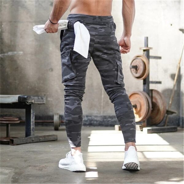 Calças masculina de moletom skinny, calças esportivas, corredor de treinamento, treino de ginástica, novo, 2023 - Image 4