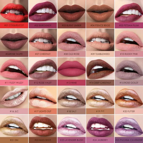 Batom brilho labial de veludo fosco, Focallure, duradouro, à prova d'água, nu, antiaderente, líquido, cosméticos - Image 15