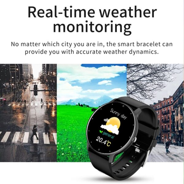 Relógio de pulso, Lige 2023, inteligente tela de toque completa, esporte fitness relógio ip67 à prova d água, bluetooth para android ios smartwatch masculino + caixa - Image 6