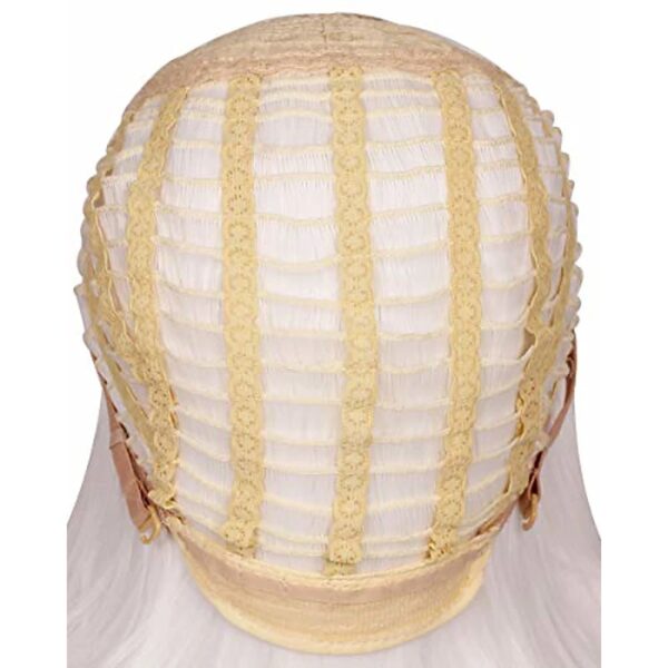 Perucas curta de cabelo sintético, Hairjoy, fibra resistente ao calor, branco puro, traje de festa - Image 4