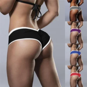 Shorts feminino esportivos de Cintura Alta, Shorts Elásticos Booty, Shorts de Ginásio Sexy para Senhoras Spandex, Mini Skinny Fitness Short, Verão