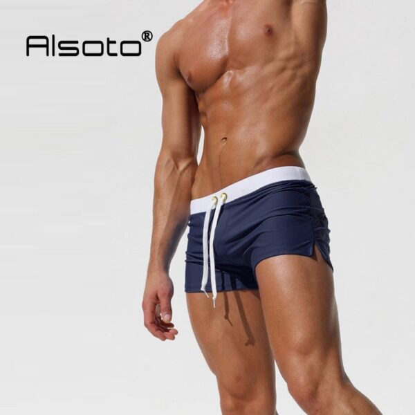 Sungas masculina, cuecas, gay, natação 2023, Swimwear Sensuais, de praia, Shorts - Image 13