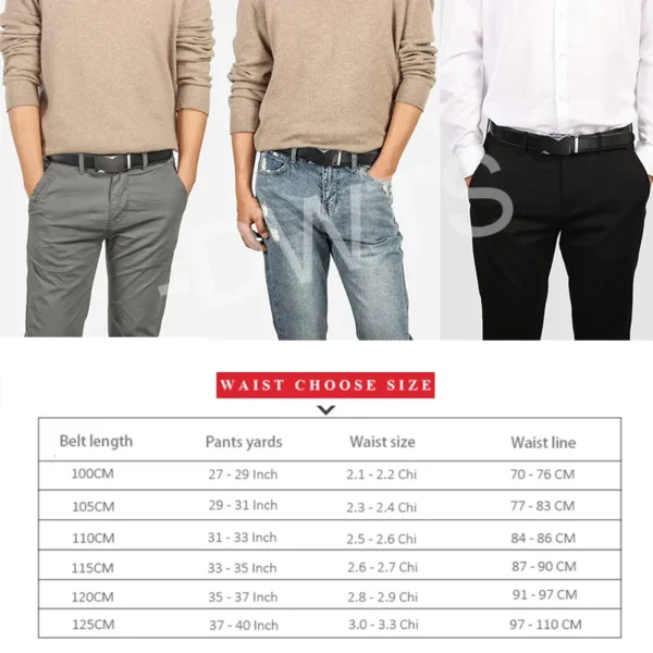 Cintos de couro genuíno, masculino, [Dwts],  fivela automática preto, cintos cummerbunds cinturão homens - Image 2