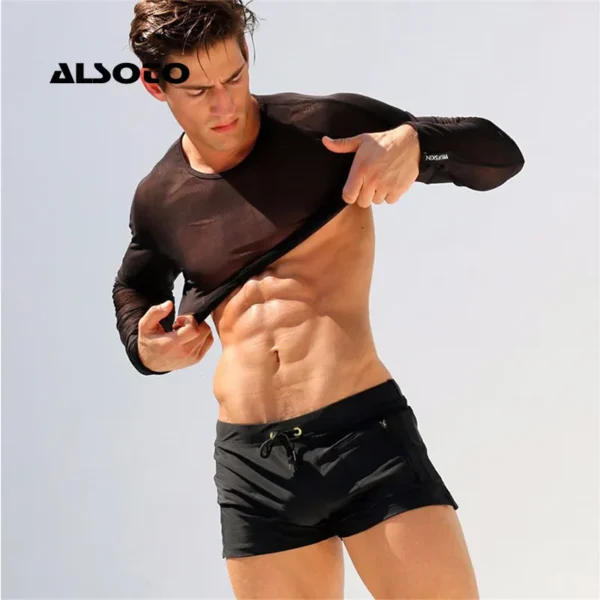 Sungas masculina sexy, LGBTQ, ALSOTO, Fatos de Banho, Calcinhas Sunga, Shorts de Praia, Maiô, Bolsa Gay, Quente - Image 2