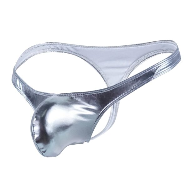 Cuecas masculinas gay de algodão com listras, sexy, fio dental, busto com tanga, couro sintético. - Image 11