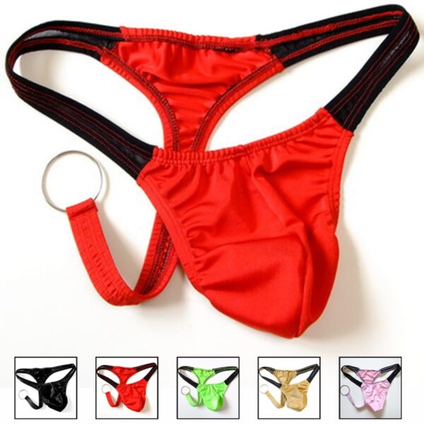 Cuecas masculina LGBTQ Jockstrap, U bolsa convexa tanga de corda G, roupa íntima sexy, cueca de pênis, cueca gay, anel jockstrap, quente