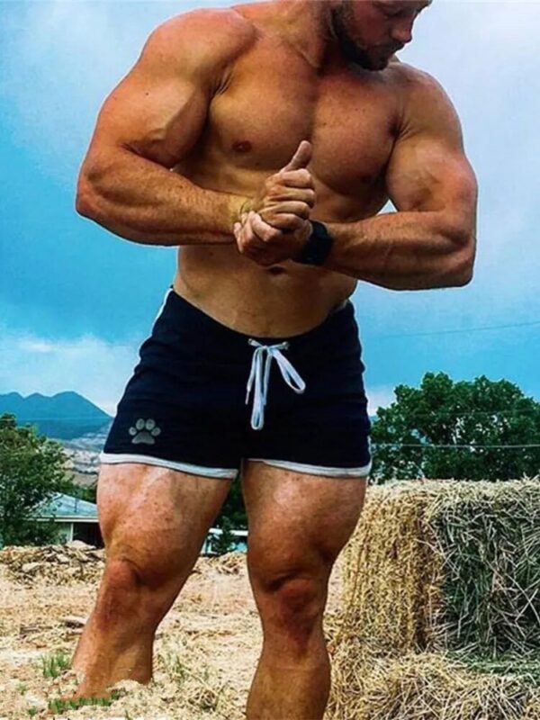 Shorts masculino de fitness, secagem rápida, corredores para musculação, roupas slim fit, moletom, moda verão, nova - Image 4