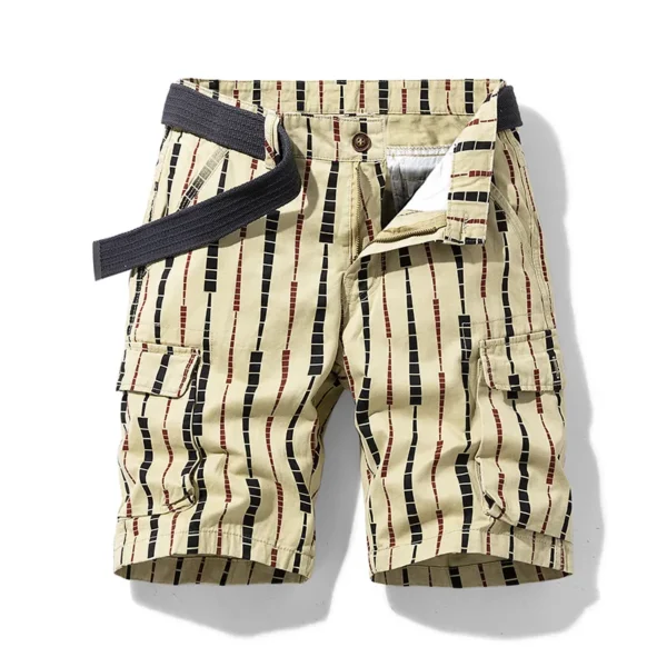 Bermudas masculina de algodão, estampada, calças casuais, jeans da moda Bermuda, calças de praia, roupas de verão, novo, 2023 - Image 15