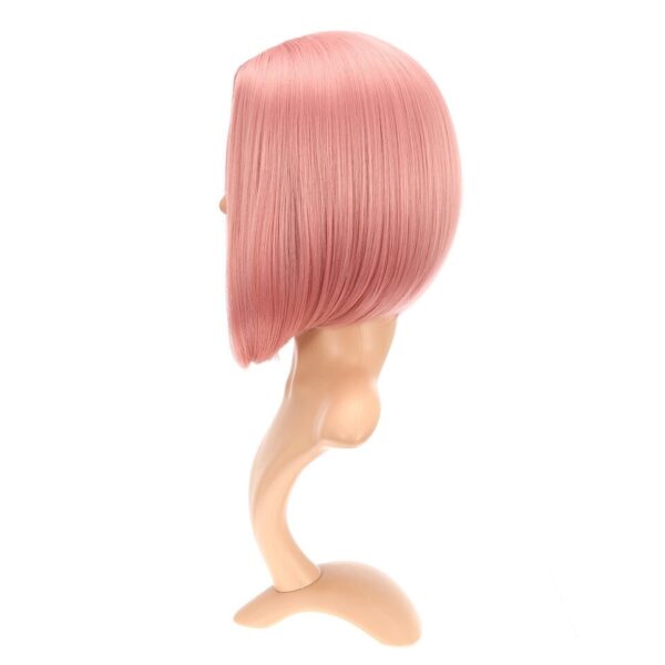 Peruca curta reta sem franja, fibra sintética resistente ao calor, loira colorido, perucas curtas rosa, traje cosplay - Image 11