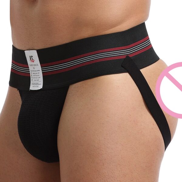 Cuecas masculina Jockstrap gay, cueca tipo fio dental de algodão, sexy para homens, roupa íntima aberta, tanga g de algodão - Image 6