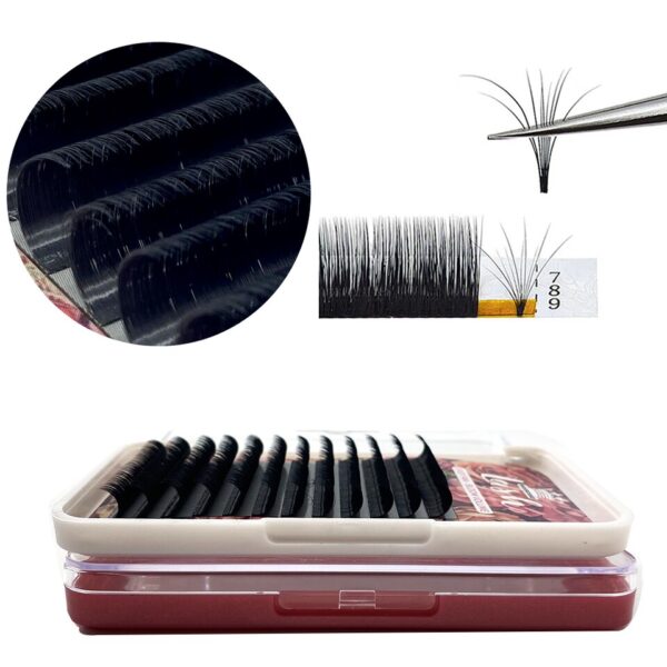 Cílios postiços fácil, Masscaku fácil, auto extensões de cílios florescendo para 0.05 de construção de chicote de olho profissional/0.07/0.10 vison falso - Image 6