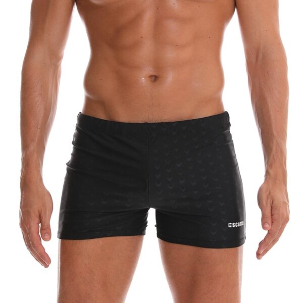 Sungas masculina de banho impermeável, boxer, shorts de secagem rápida, sharkskin cintura baixa, masculino de praia, novo - Image 8