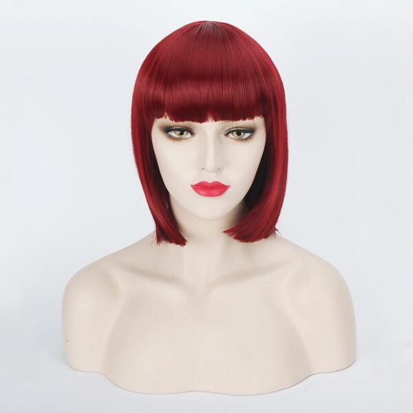 Perucas curta de cabelo sintético, Hairjoy, fibra resistente ao calor, branco puro, traje de festa - Image 19