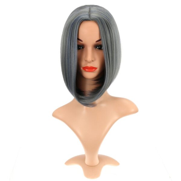 Peruca curta reta sem franja, fibra sintética resistente ao calor, loira colorido, perucas curtas rosa, traje cosplay - Image 18