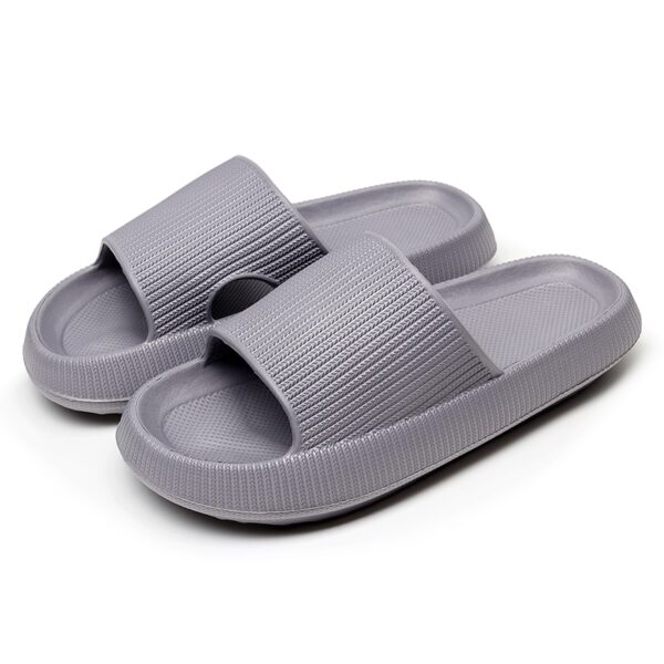 Chinelos unissex Grossa Plataforma Nuvem, Banheiro Interior Slides Macio EVA Anti-Slip Home Floor Slides  Verão sapatos. - Image 11