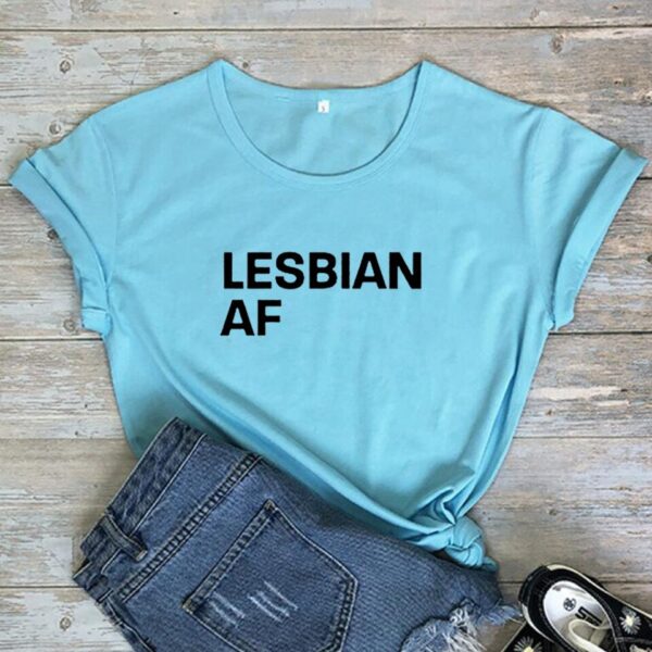 Camisetas feminina LGBTQ, grunge af lésbica, camiseta com lembrança vintage - Image 3