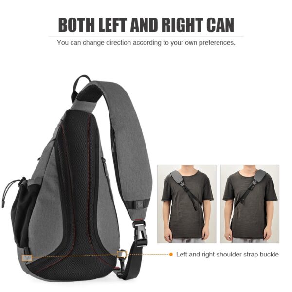 Mochila de Ombro MIXI, Bolsa Crossbody Sling USB, Ciclismo, Esportes, Viagem, Moda Versátil, Bolsa de Estudante - Image 5