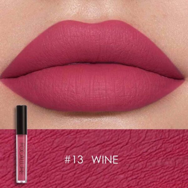 Batom brilho labial de veludo fosco, Focallure, duradouro, à prova d'água, nu, antiaderente, líquido, cosméticos - Image 21