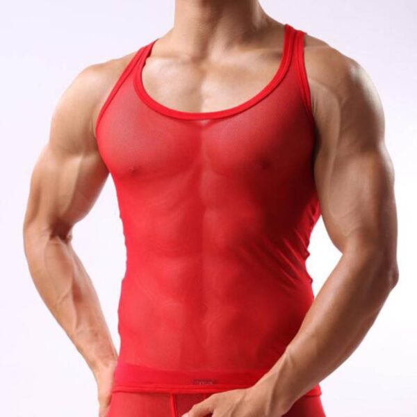 Camisetas masculina regata LGBTQ, T-shirt,  Undershirts Singlet Wrestling Sexy Malha Respirável Gay Corpo Hombre, Sólida - Image 7