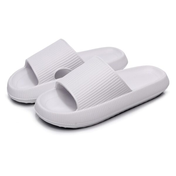 Chinelos unissex Grossa Plataforma Nuvem, Banheiro Interior Slides Macio EVA Anti-Slip Home Floor Slides  Verão sapatos. - Image 10