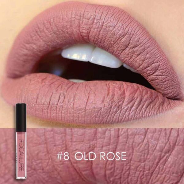 Batom brilho labial de veludo fosco, Focallure, duradouro, à prova d'água, nu, antiaderente, líquido, cosméticos - Image 7