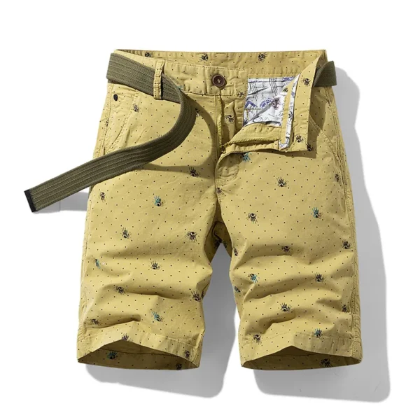 Bermudas masculina de algodão, estampada, calças casuais, jeans da moda Bermuda, calças de praia, roupas de verão, novo, 2023 - Image 20