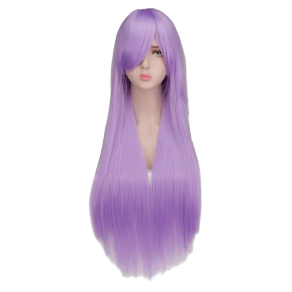 Perucas longa reta, cosplay, Qqxcaiw, traje festa preto vermelho ombre resistente ao calor perucas de cabelo sintético - Image 9
