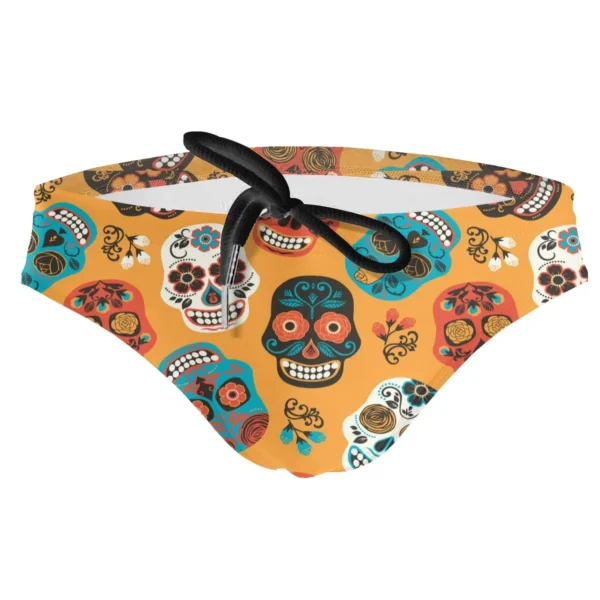 Sungas masculina, do crânio do açúcar, homem sexy, maiôs de natação briefs surf troncos homme nadar - Image 13