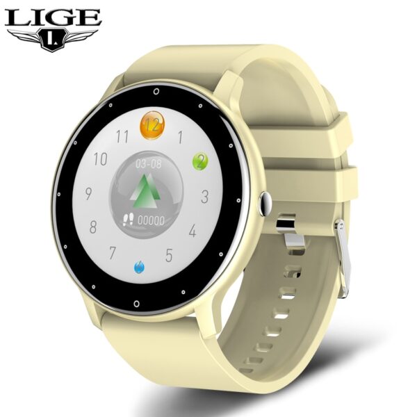 Relógio de pulso, Lige 2023, inteligente tela de toque completa, esporte fitness relógio ip67 à prova d água, bluetooth para android ios smartwatch masculino + caixa - Image 9