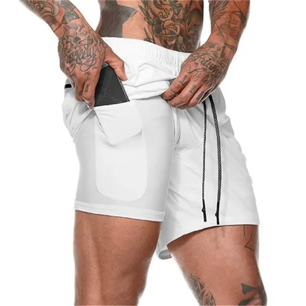 Shorts masculino de secagem rápida, natação, roupa de banho, maiô, calções de banho, praia, ginástica, boxer surf, bolso, verão - Image 12