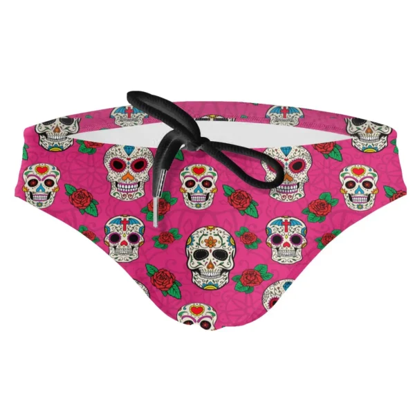 Sungas masculina, do crânio do açúcar, homem sexy, maiôs de natação briefs surf troncos homme nadar - Image 9