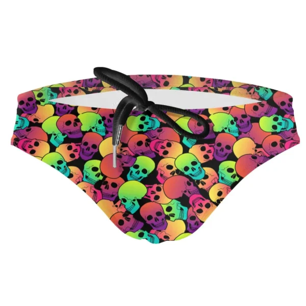Sungas masculina, do crânio do açúcar, homem sexy, maiôs de natação briefs surf troncos homme nadar - Image 2