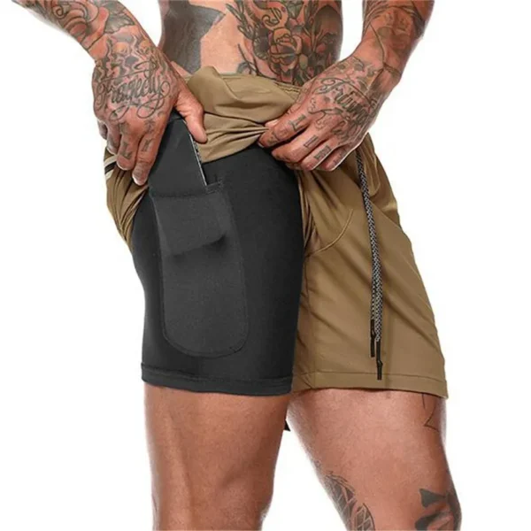 Shorts masculino de secagem rápida, natação, roupa de banho, maiô, calções de banho, praia, ginástica, boxer surf, bolso, verão - Image 10