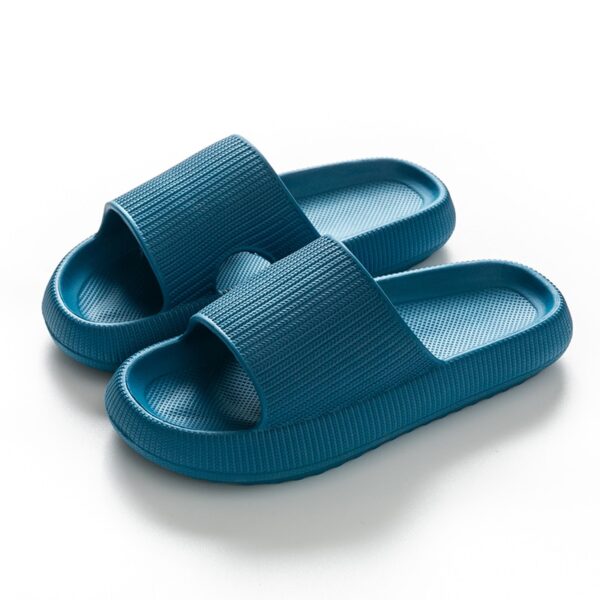 Chinelos unissex Grossa Plataforma Nuvem, Banheiro Interior Slides Macio EVA Anti-Slip Home Floor Slides  Verão sapatos. - Image 13