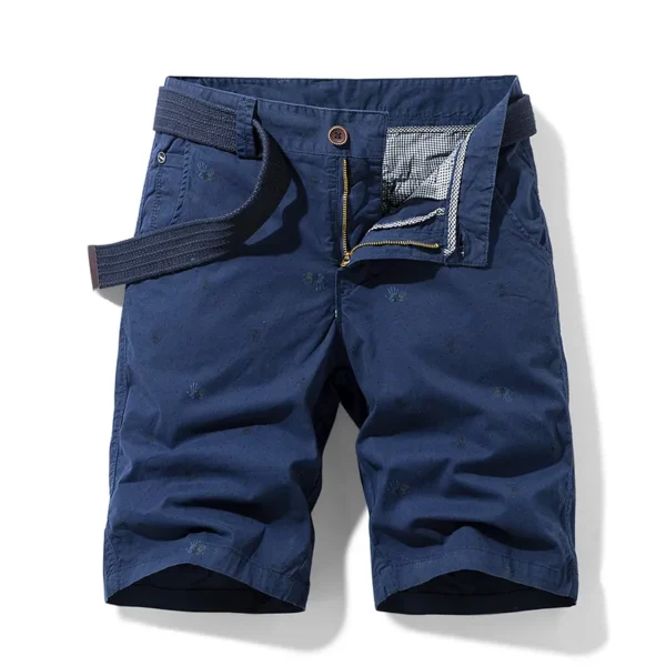 Bermudas masculina de algodão, estampada, calças casuais, jeans da moda Bermuda, calças de praia, roupas de verão, novo, 2023 - Image 21