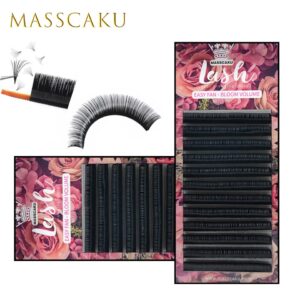 Cílios postiços fácil, Masscaku fácil, auto extensões de cílios florescendo para 0.05 de construção de chicote de olho profissional/0.07/0.10 vison falso