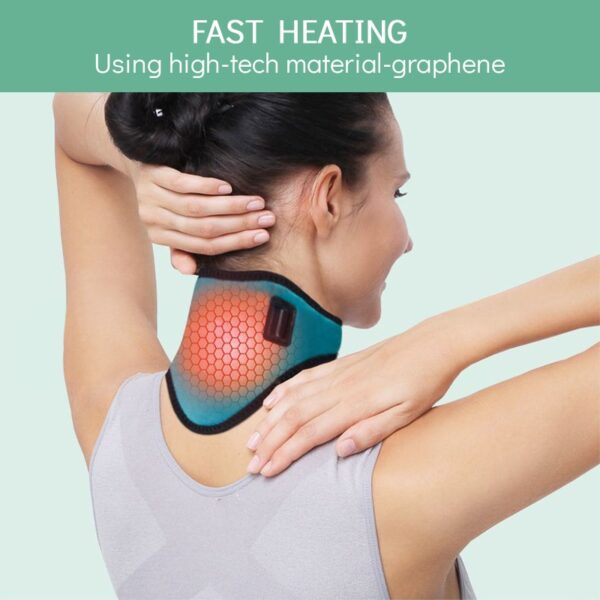 Cinta cervical, Aquecimento elétrico pescoço, vértebra fadiga terapia reliever alívio dor pescoço, ferramenta de cuidados de saúde - Image 6