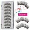 Cílios magnéticos, LEKOFO,  Natural Mink Eye Lashes, 5 Cílios Magnéticos, 4 Pares Ímãs, Faux Lashes Pinças, 8Pcs - Image 9